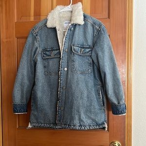 Furry Jean Jacket - Never Worn
